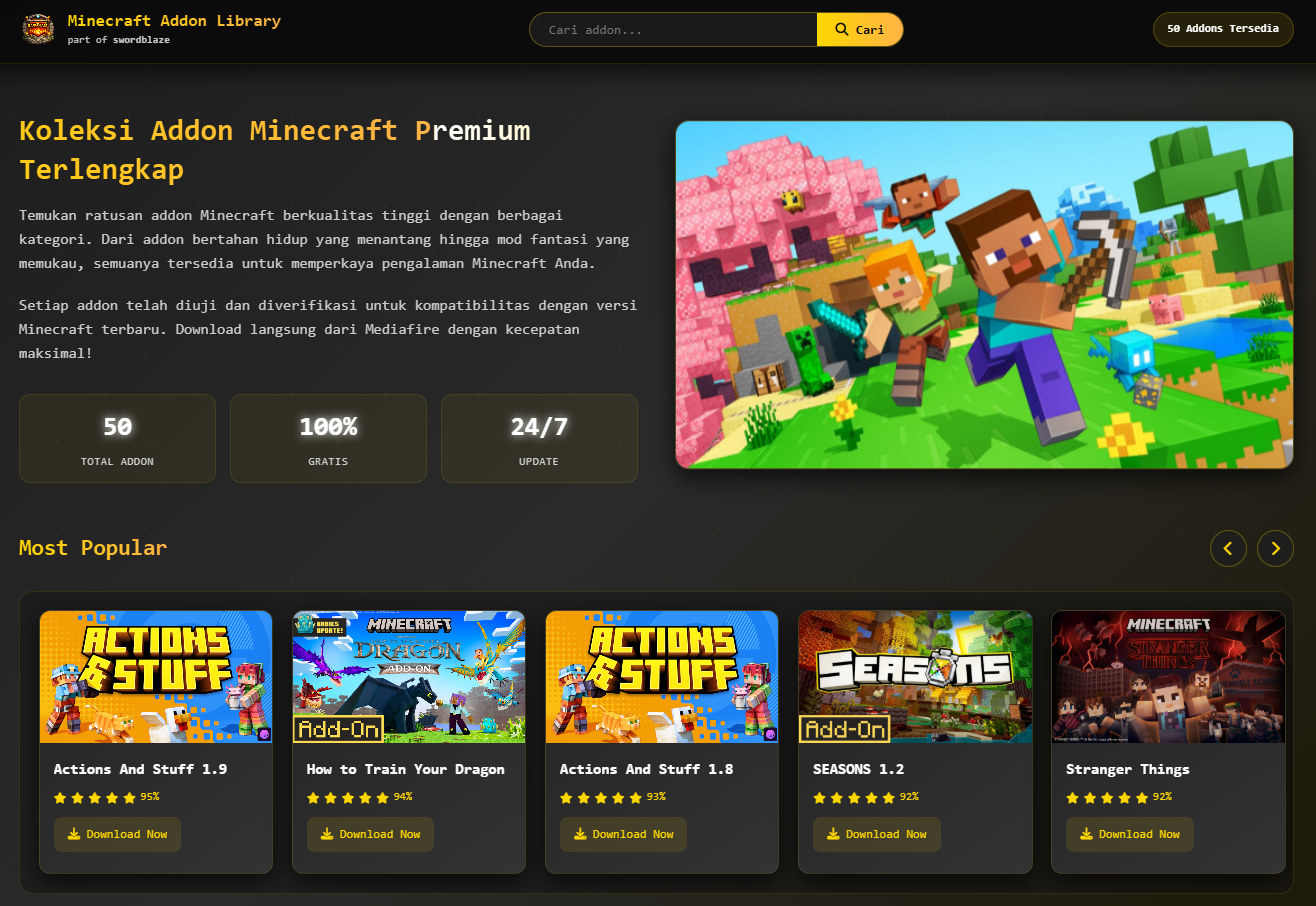 Website Addon Gratis BangBlaze